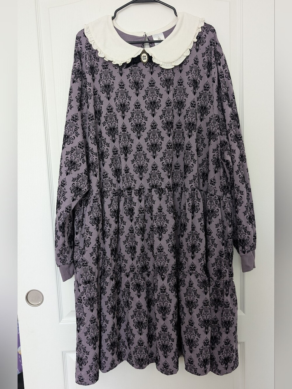 Disney Women's Haunted Mansion Long Sleeve Maxi Dress Size 3X